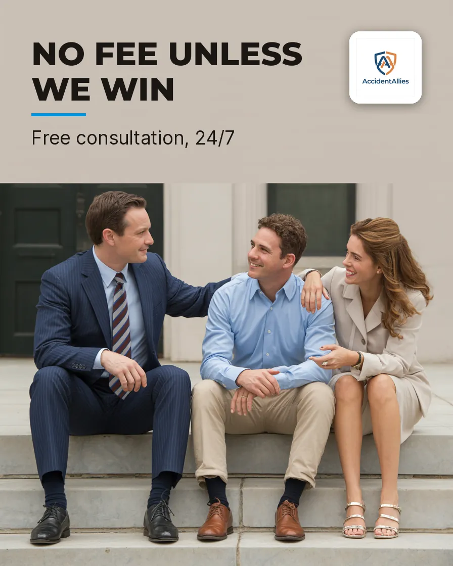 AccidentAllies — Poster: NO FEE UNLESS WE WIN