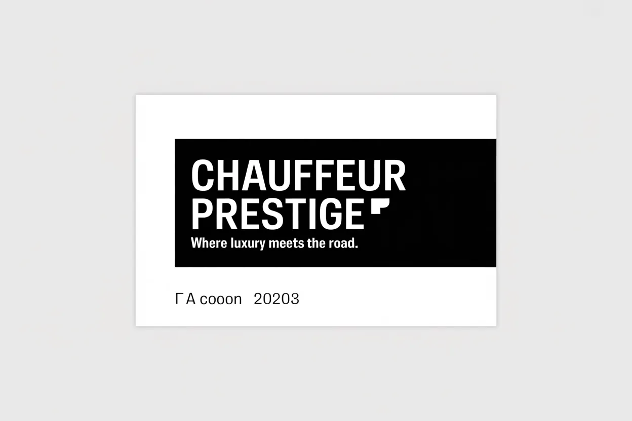 Chauffeur Prestige — Business card (front): Chauffeur Prestige