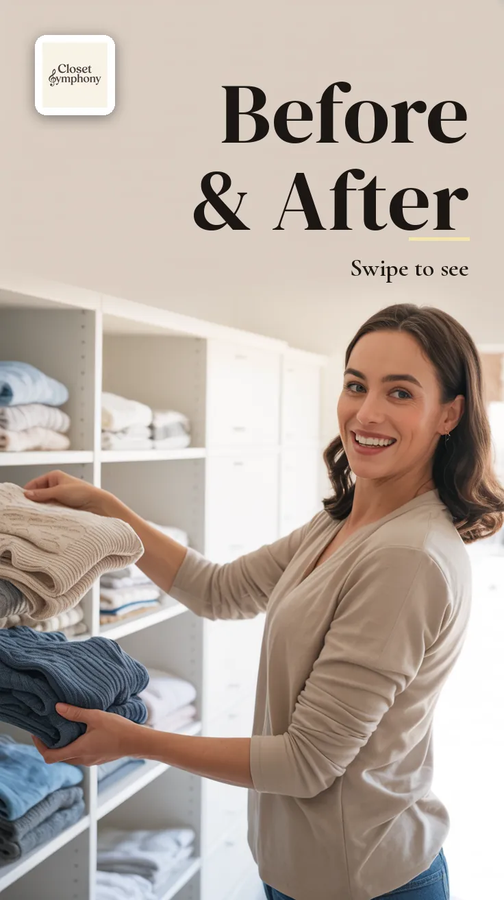 Closet Symphony — Story (tall): BEFORE & AFTER