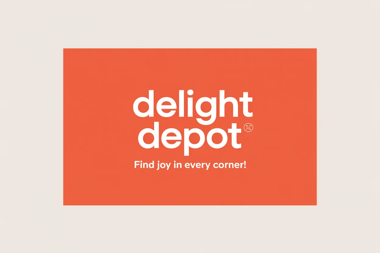 Delight Depot — Business card (front): Delight Depot