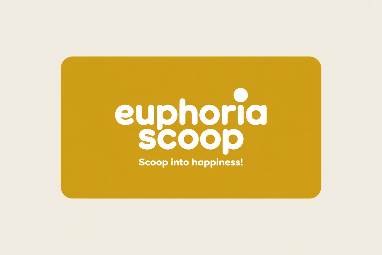 Euphoria Scoop — Business card (front): Euphoria Scoop