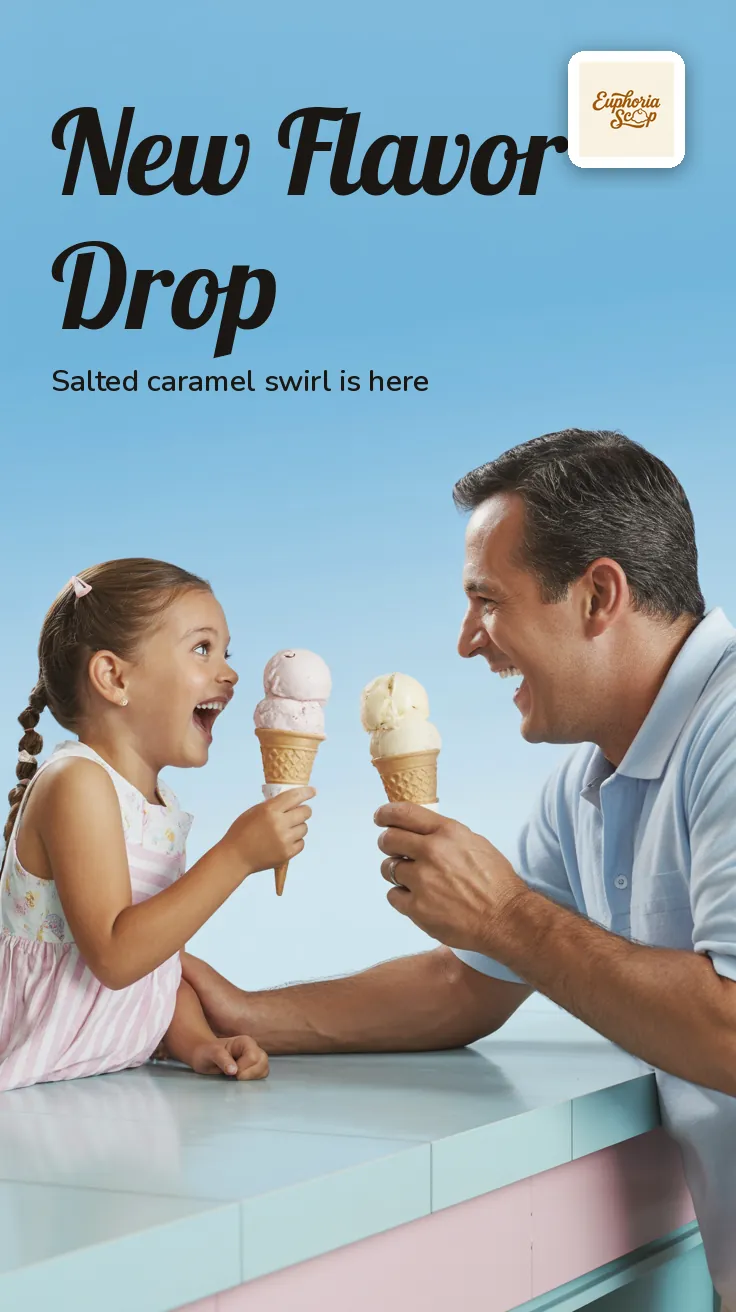 Euphoria Scoop — Story (tall): NEW FLAVOR DROP