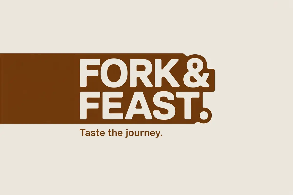 Fork & Feast — Business card (front): Fork & Feast