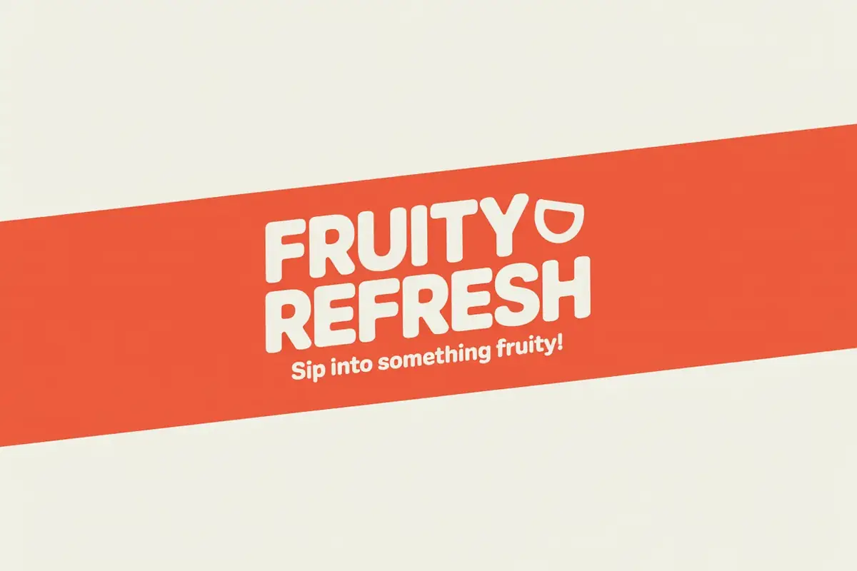 Fruity Refresh — Business card (front): Fruity Refresh
