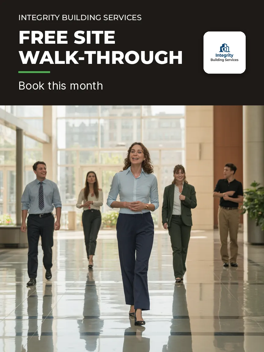 Integrity Building Services — Printed flyer: FREE SITE WALK-THROUGH