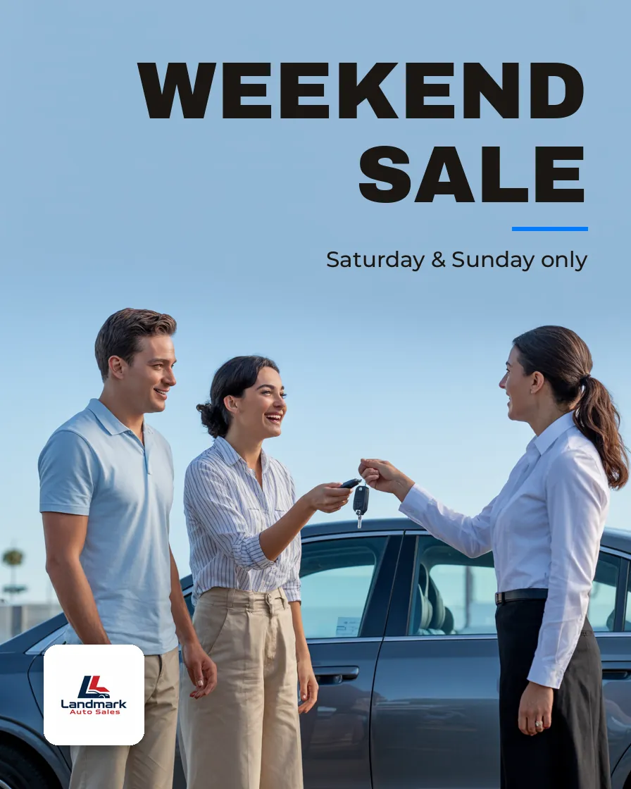 Landmark Auto Sales — Poster: WEEKEND SALE