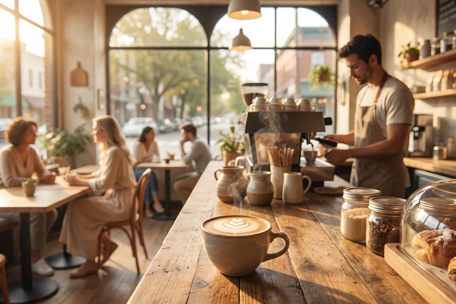 Lavish Lattes brand photo — AI-made