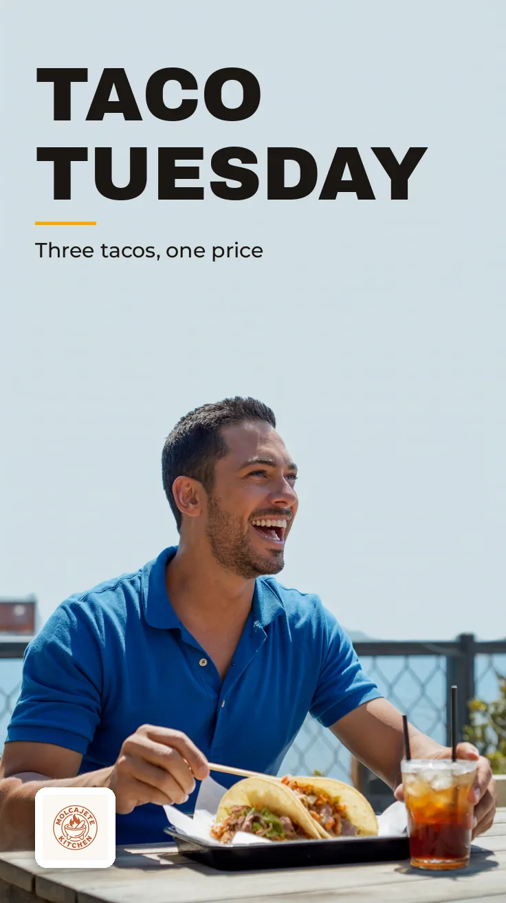Molcajete Kitchen vertical story, AI-made