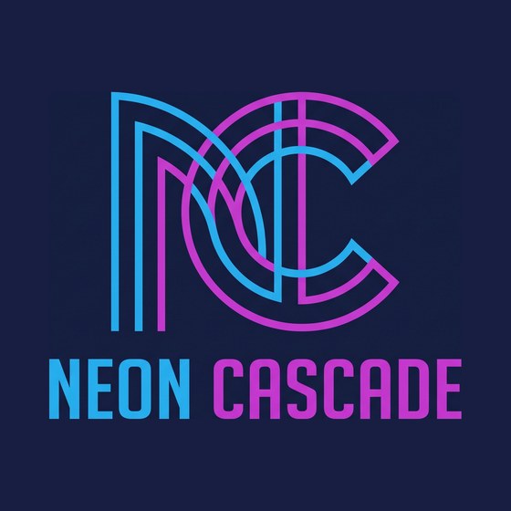 Neon Cascade logo concept 3