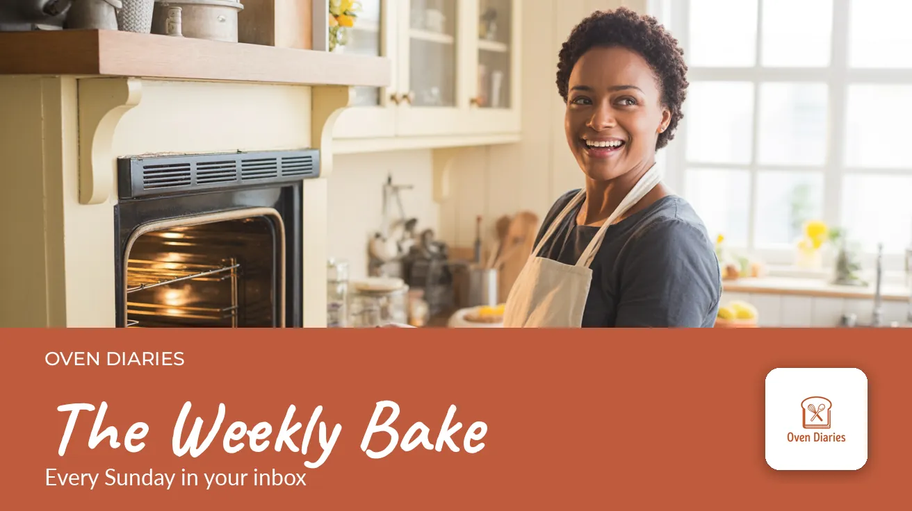 Oven Diaries — Website banner: THE WEEKLY BAKE