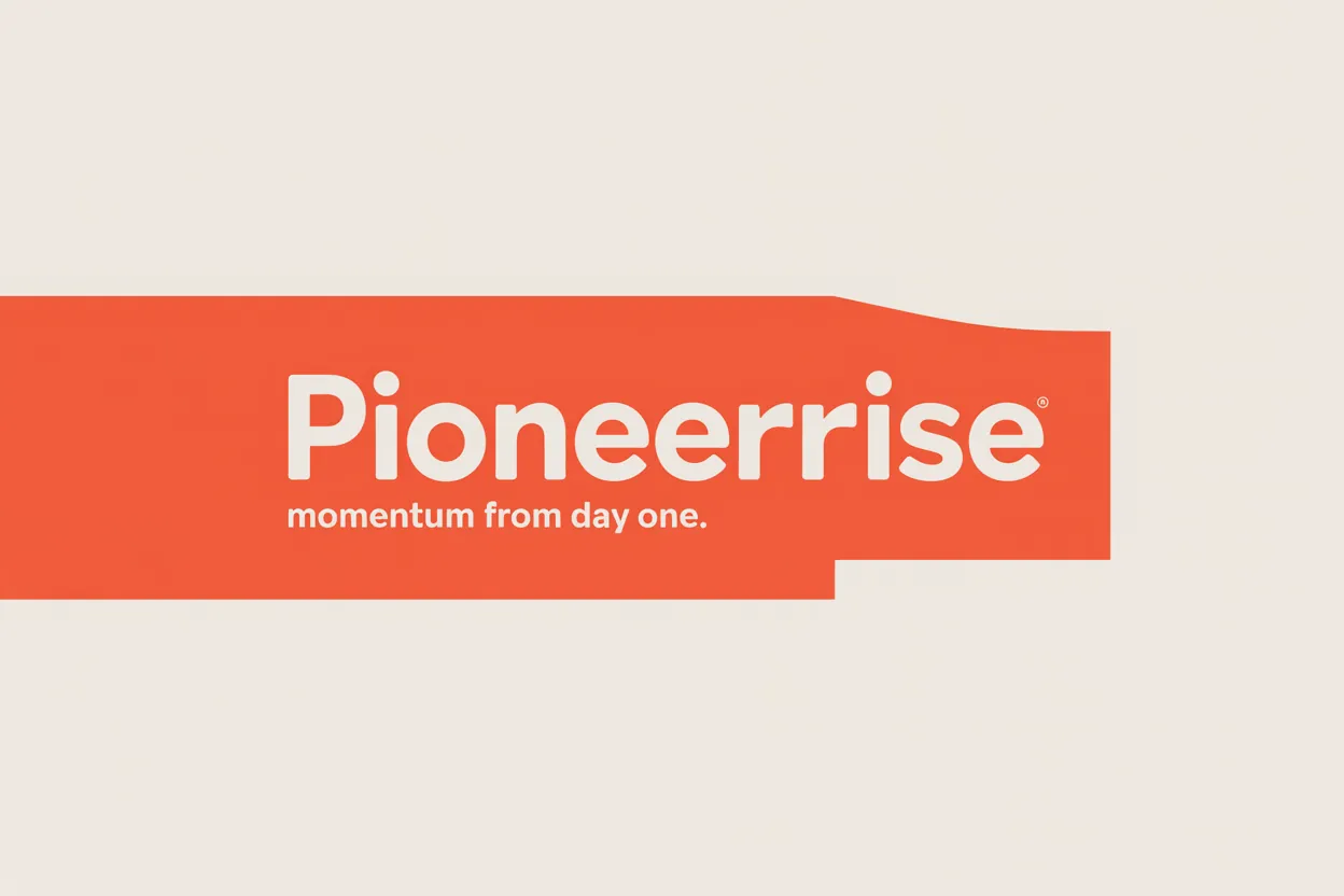PioneerRise — Business card (front): PioneerRise