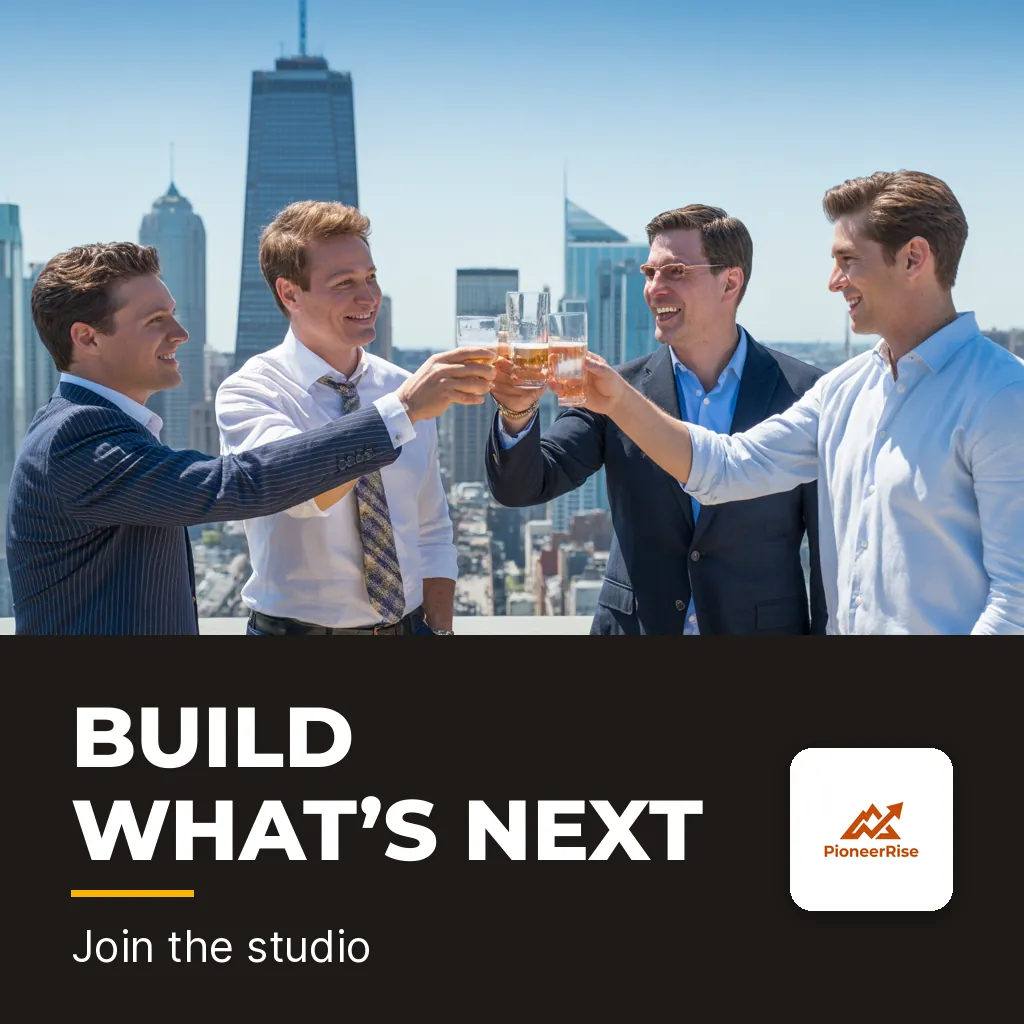 PioneerRise — Social media post: BUILD WHAT’S NEXT