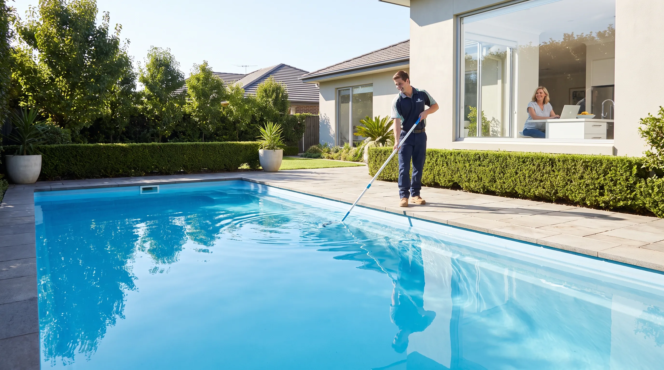 Poolside Bliss brand photo — AI-made