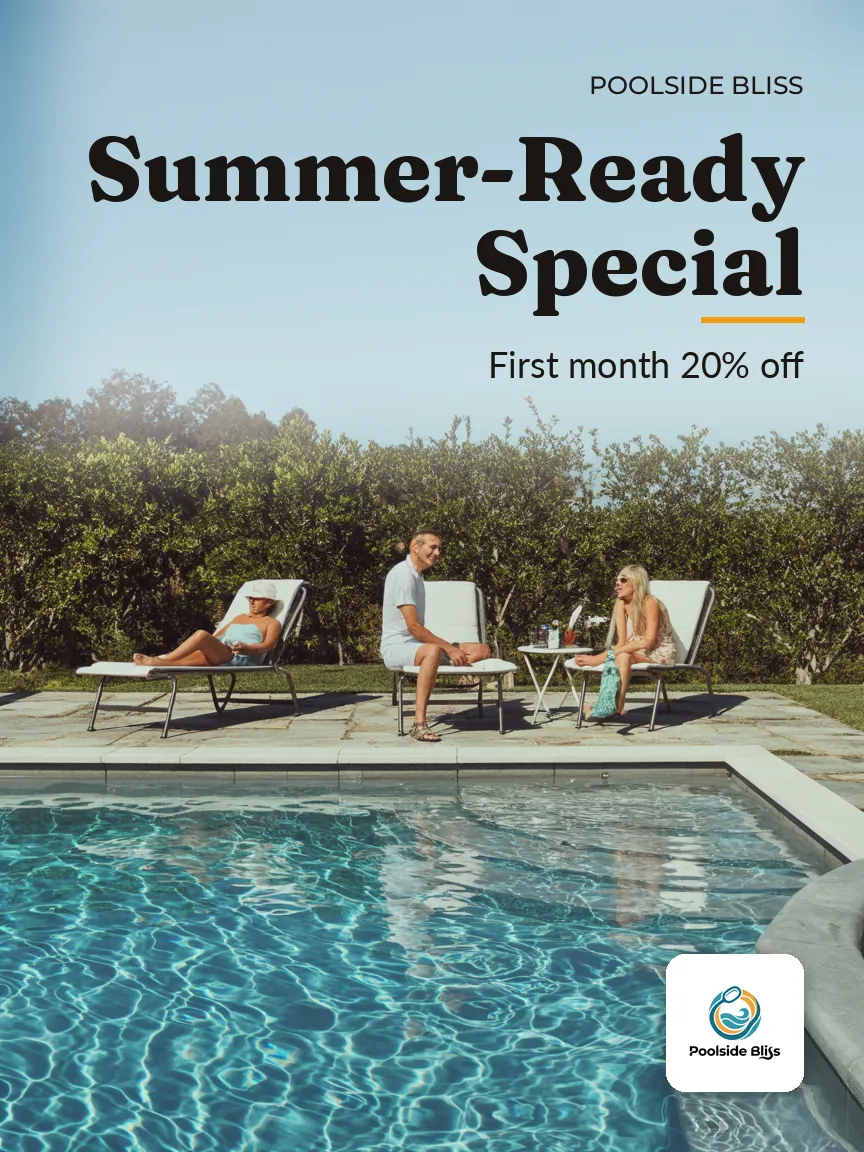 Poolside Bliss — Printed flyer: SUMMER-READY SPECIAL