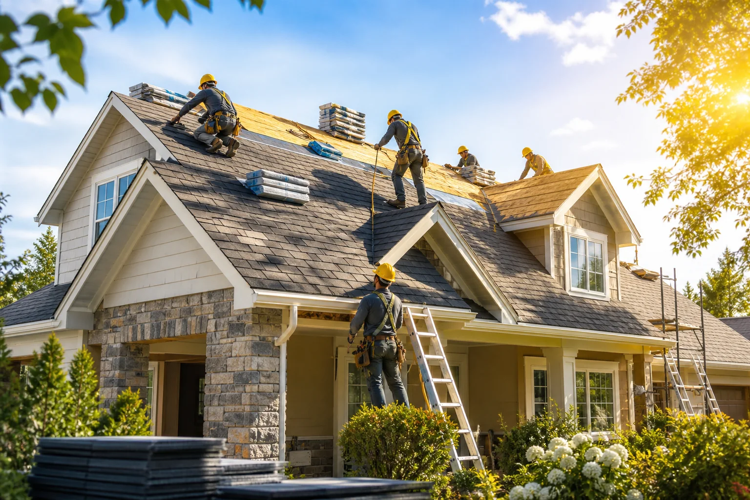 RidgePoint Roofing brand photo — AI-made