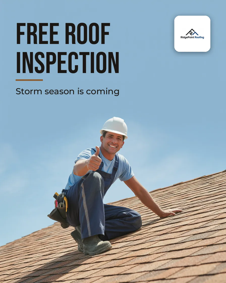 RidgePoint Roofing poster, AI-made