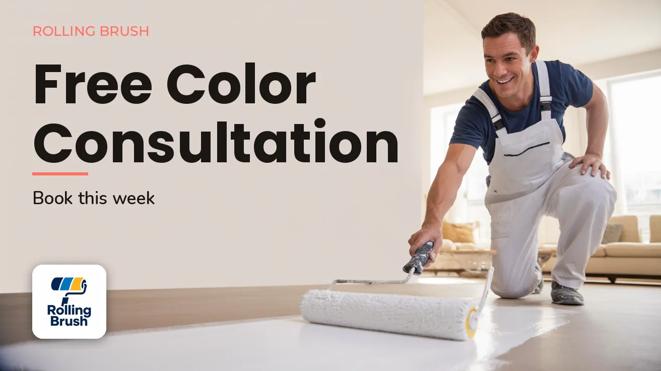 Rolling Brush — Website banner: FREE COLOR CONSULTATION