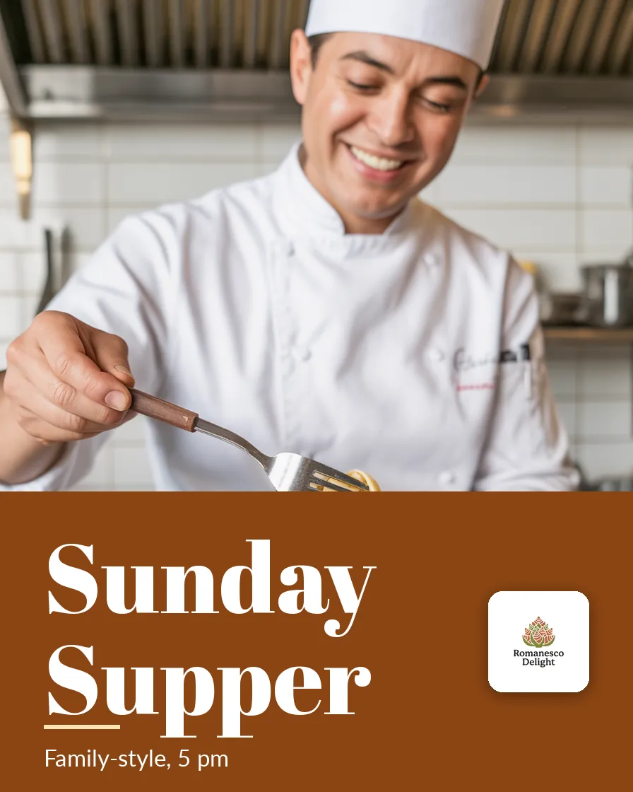 Romanesco Delight — Poster: SUNDAY SUPPER