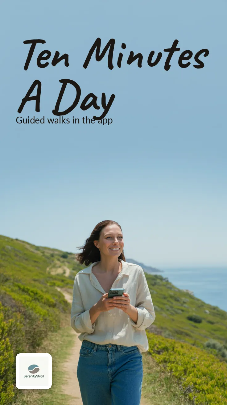 SerenityStroll — Story (tall): TEN MINUTES A DAY