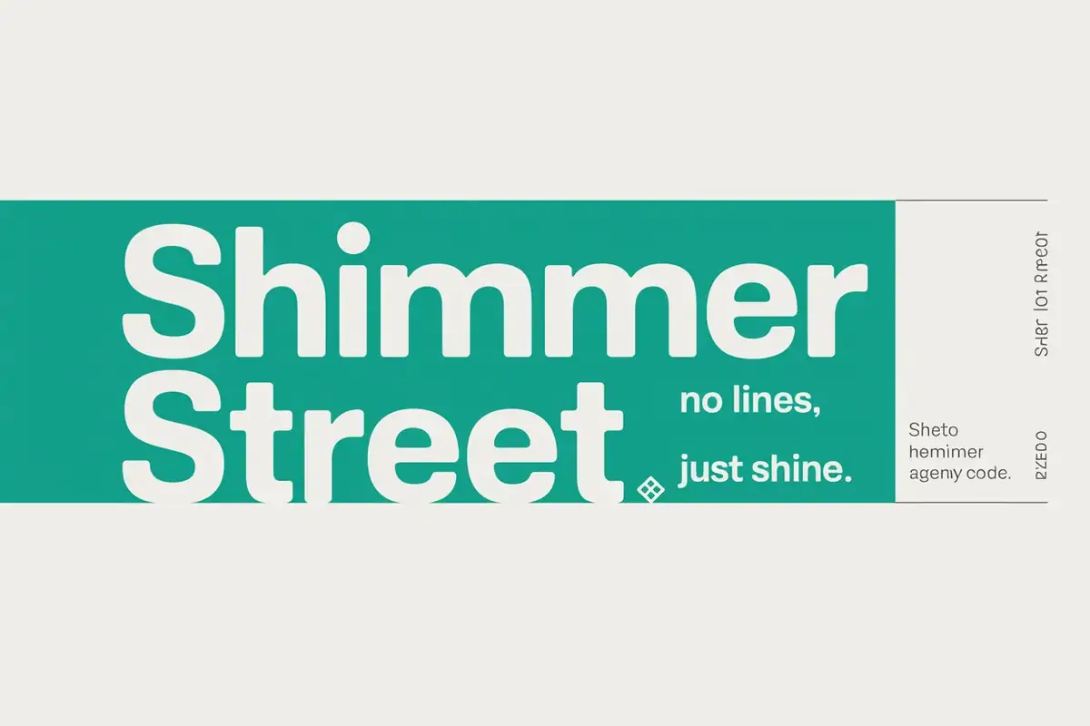 Shimmer Street — Business card (front): Shimmer Street