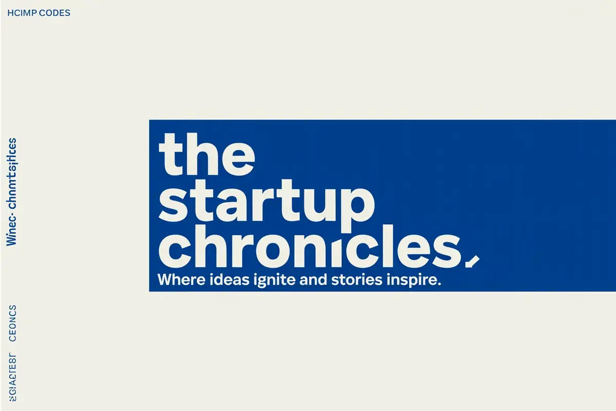 The Startup Chronicles — Business card (front): The Startup Chronicles