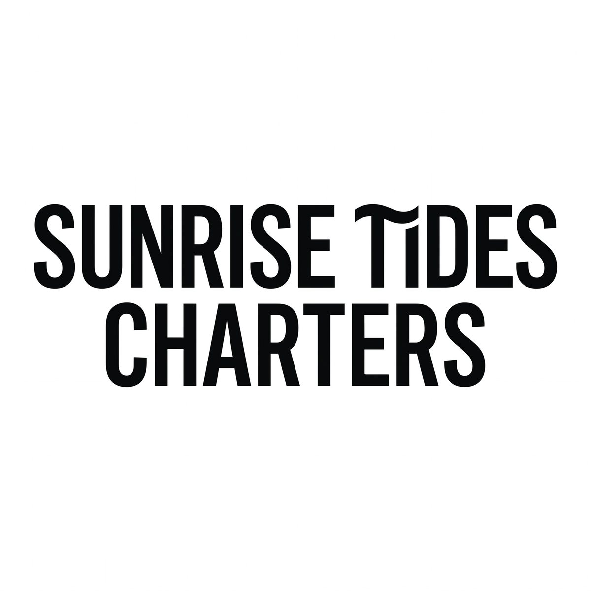 Sunrise Tides Charters logo concept 2