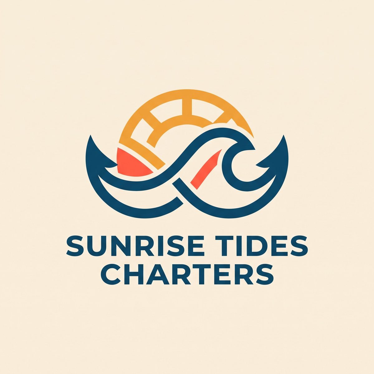 Sunrise Tides Charters logo idea 4