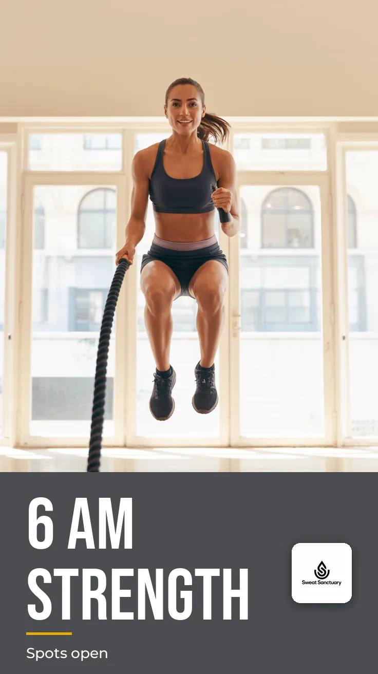 Sweat Sanctuary — Story (tall): 6 AM STRENGTH