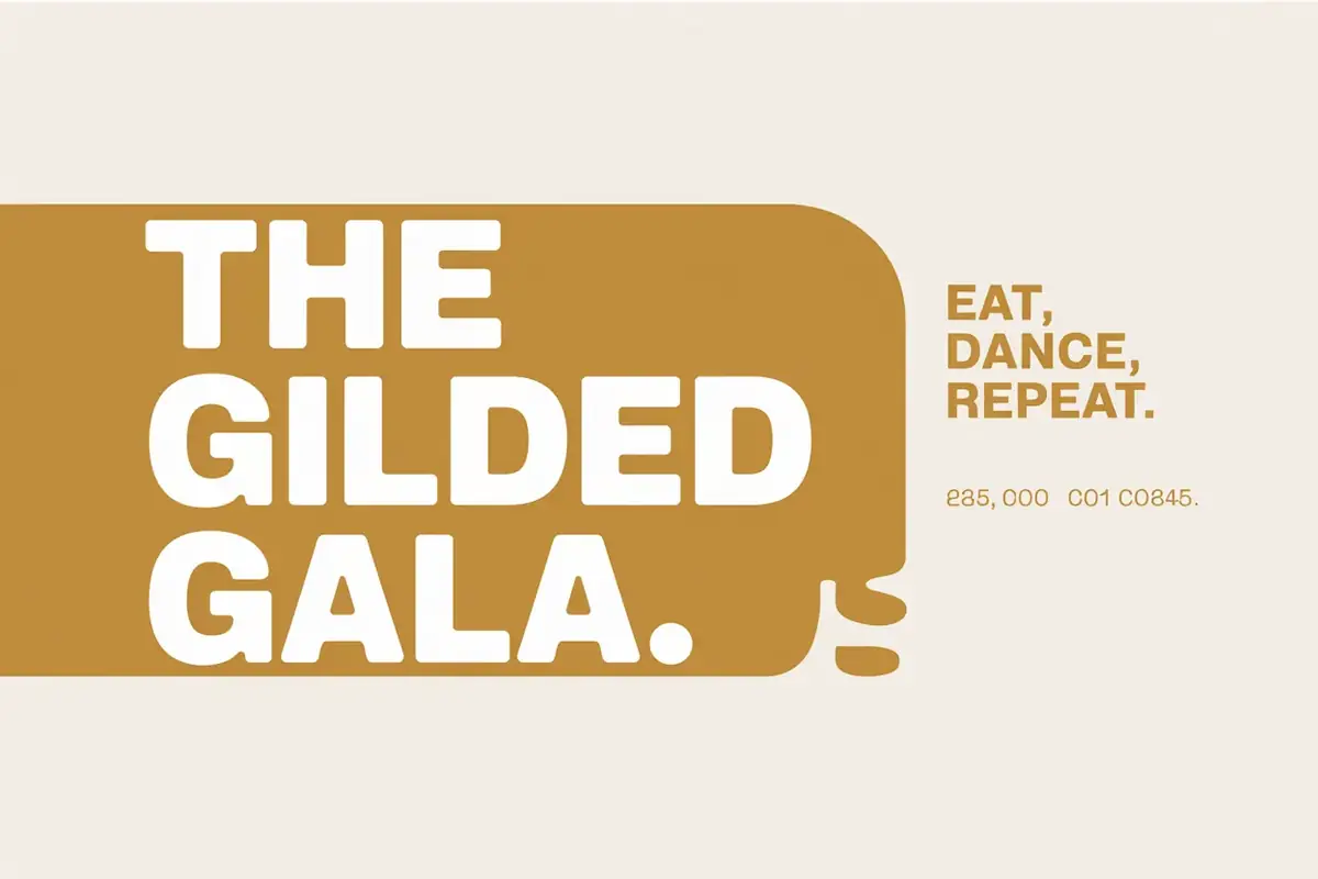The Gilded Gala — Business card (front): The Gilded Gala