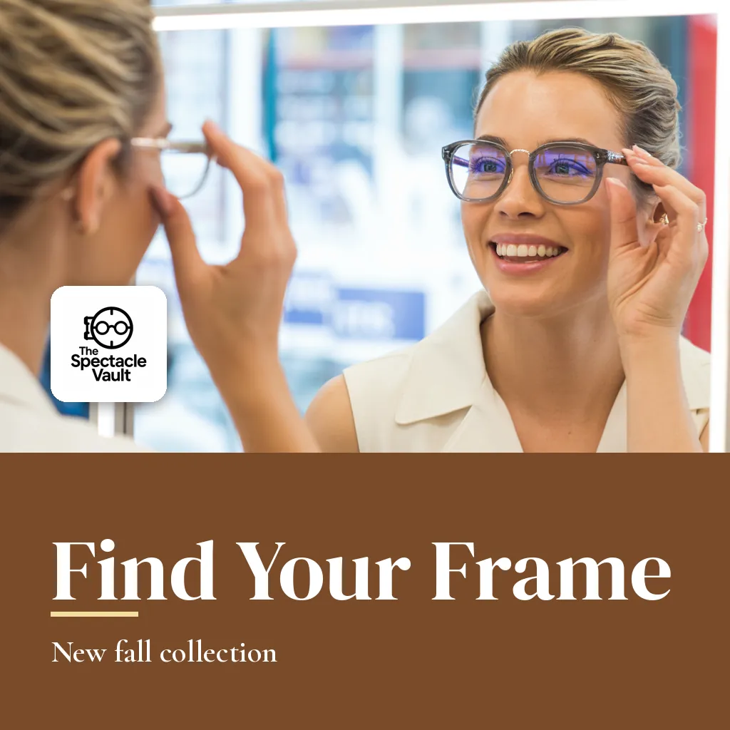 The Spectacle Vault square social post, AI-made