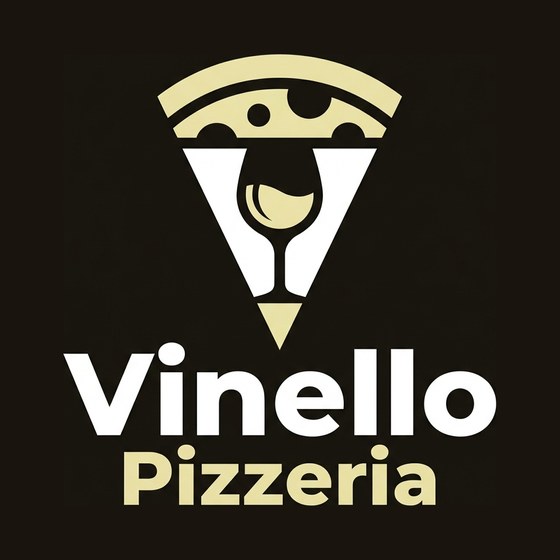 Vinello Pizzeria logo concept 2