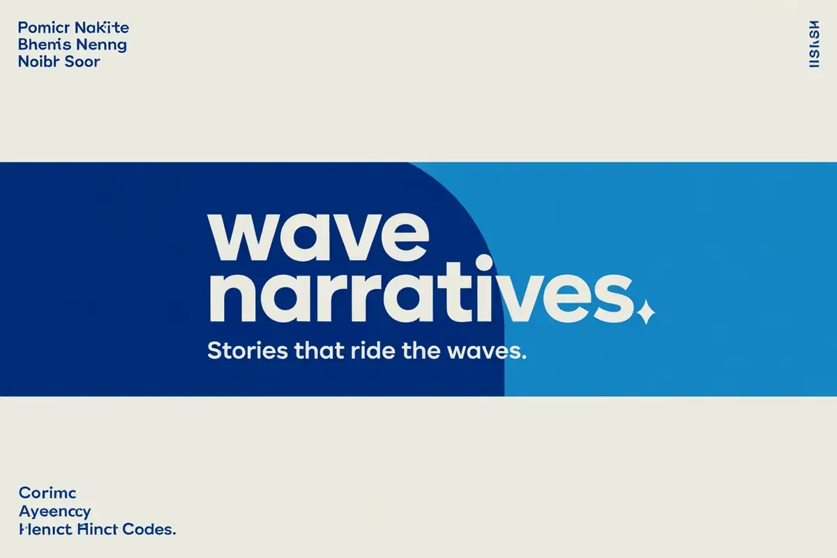 Wave Narratives — Business card (front): Wave Narratives